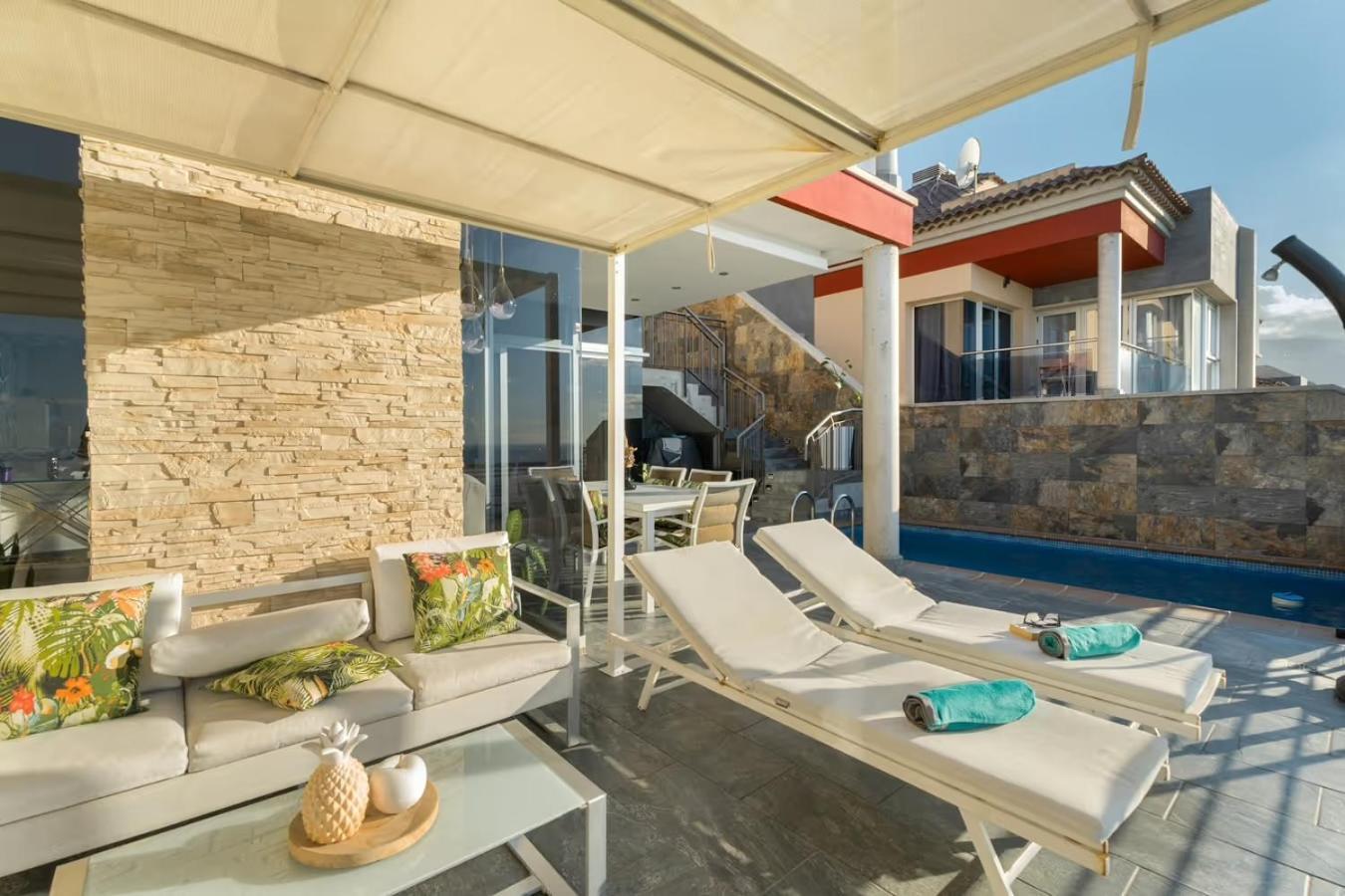 Villa Golden Horizon Con Piscina Privada Climatizada Santa Ursula  Luaran gambar