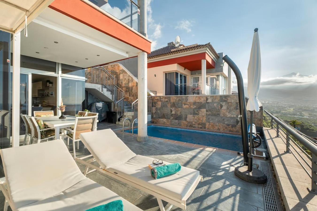 Villa Golden Horizon Con Piscina Privada Climatizada Santa Ursula  Luaran gambar