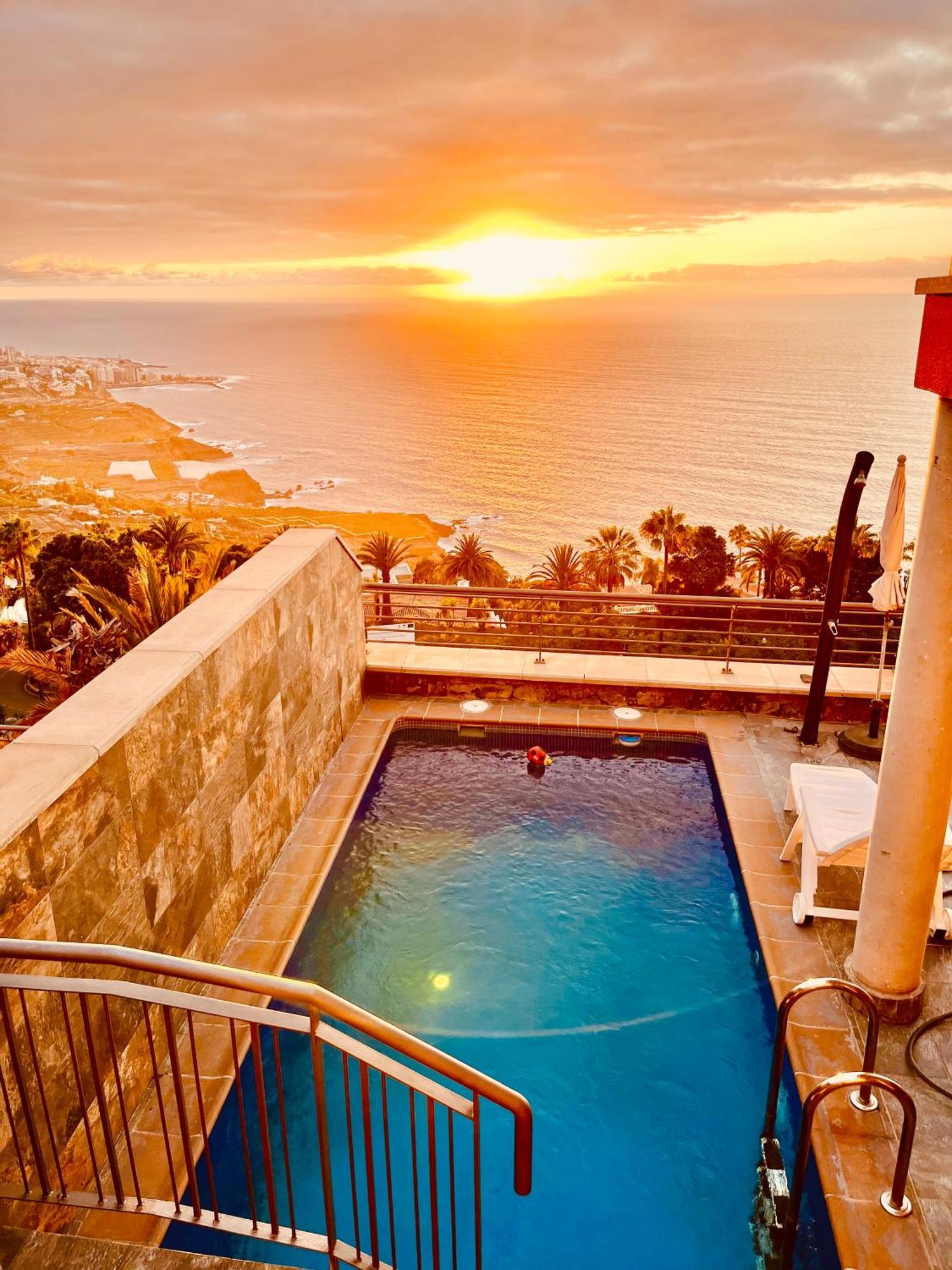 Villa Golden Horizon Con Piscina Privada Climatizada Santa Ursula  Luaran gambar